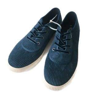 TOMS Corduroy Carmel Sneakers Size 8 Womens NWOT